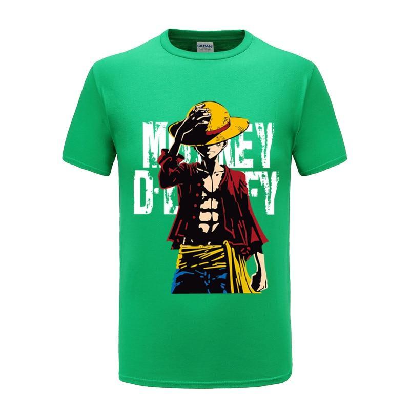 T-Shirt Luffy One Piece Vert