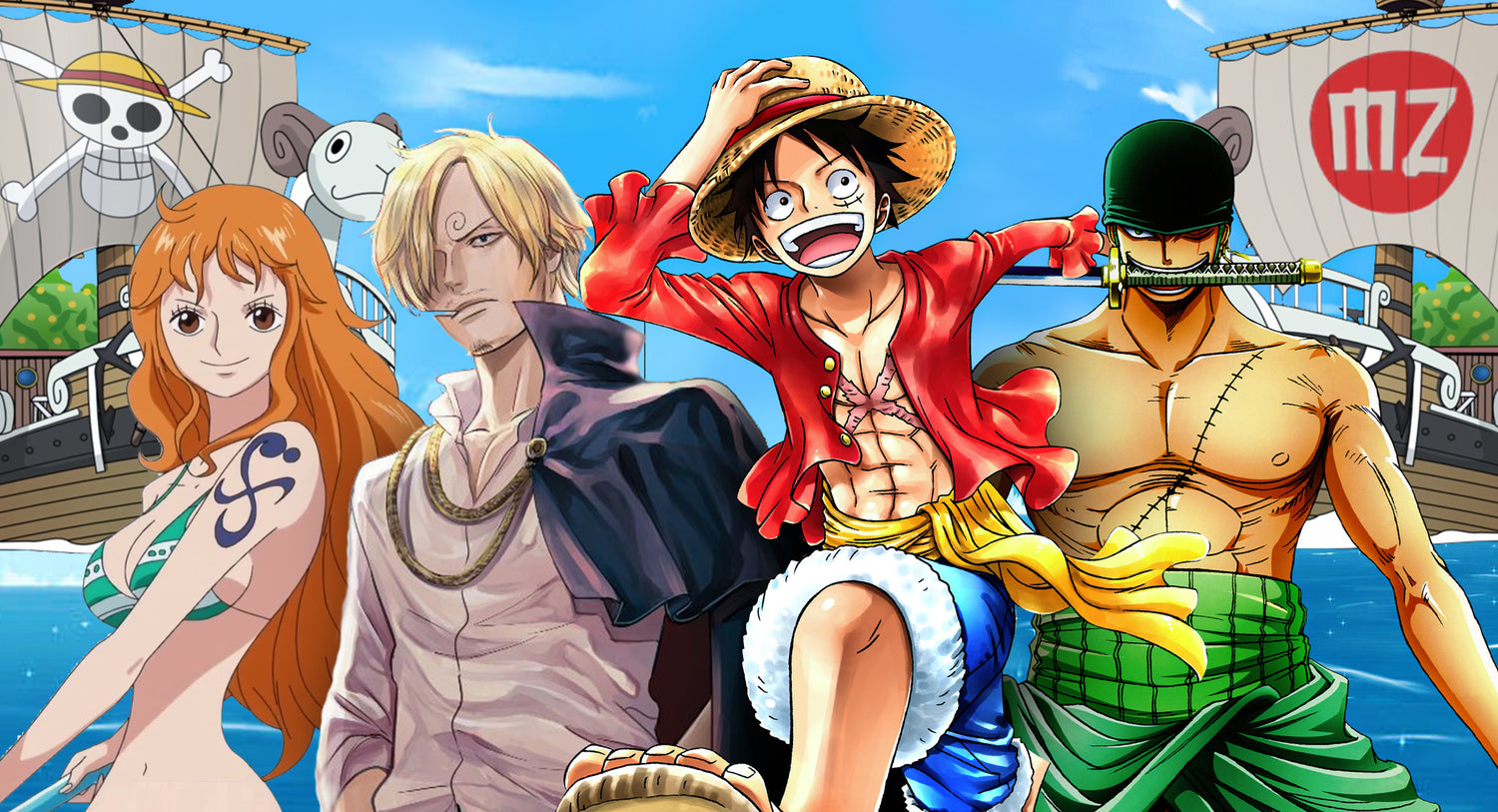 Tableau Manga One Piece Portgas D. Ace 5 pièces