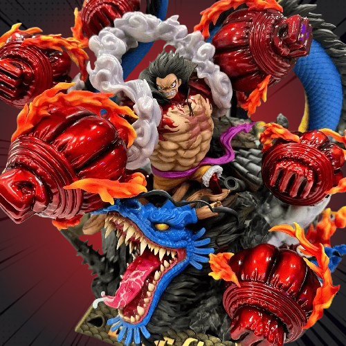 Figurine One Piece Luffy VS Kaido