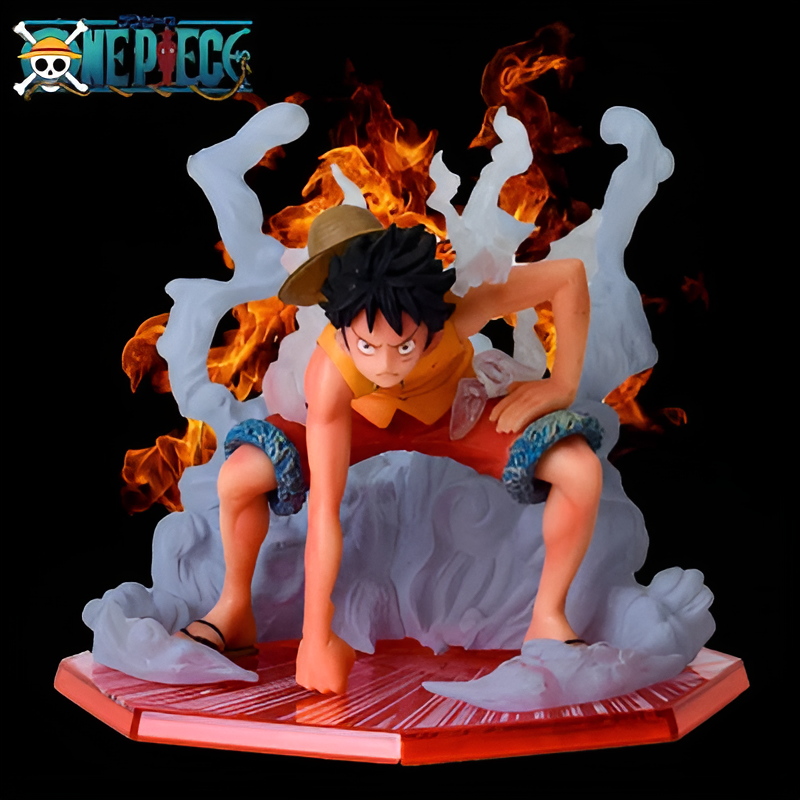 Figurine One Piece Luffy Gear 2 en Action