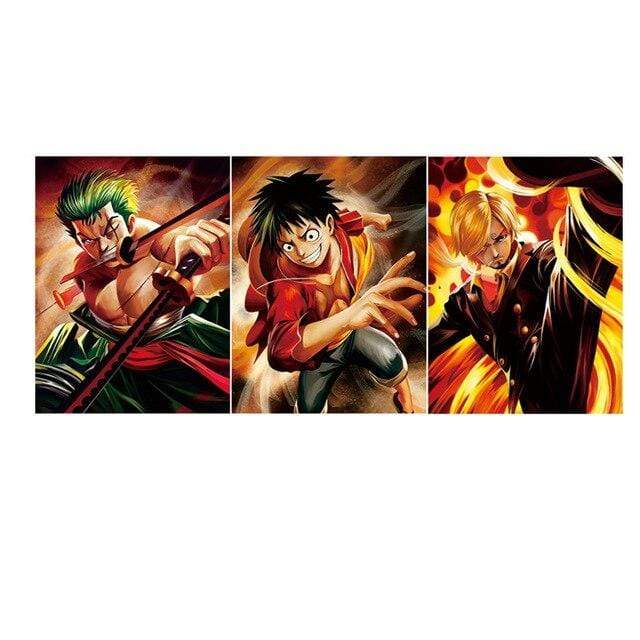 Lot De 3 Poster One Piece Le Monster Trio Des Chapeaux De Paille Default Title