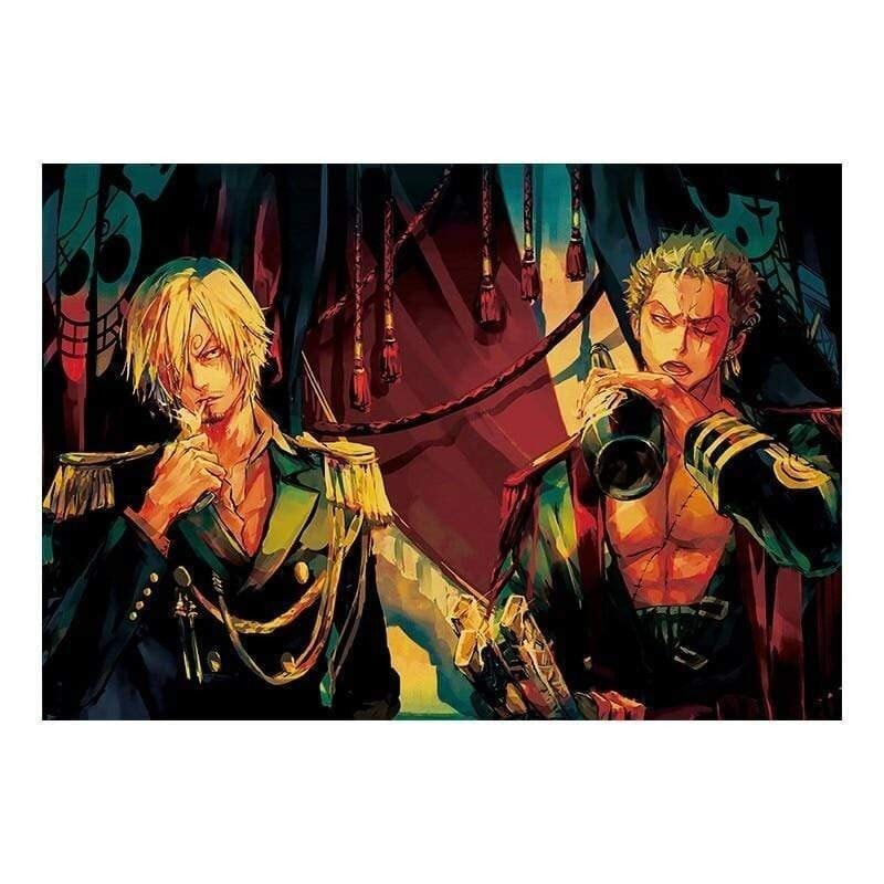 Poster One piece Roronoa Zoro Sanji