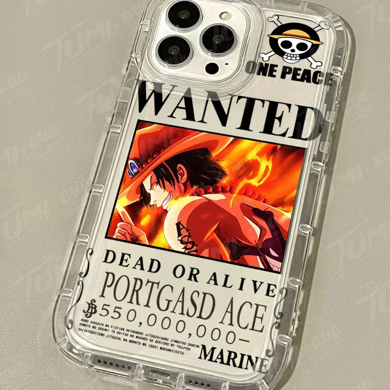 Coque iPhone One Piece Ace Wanted