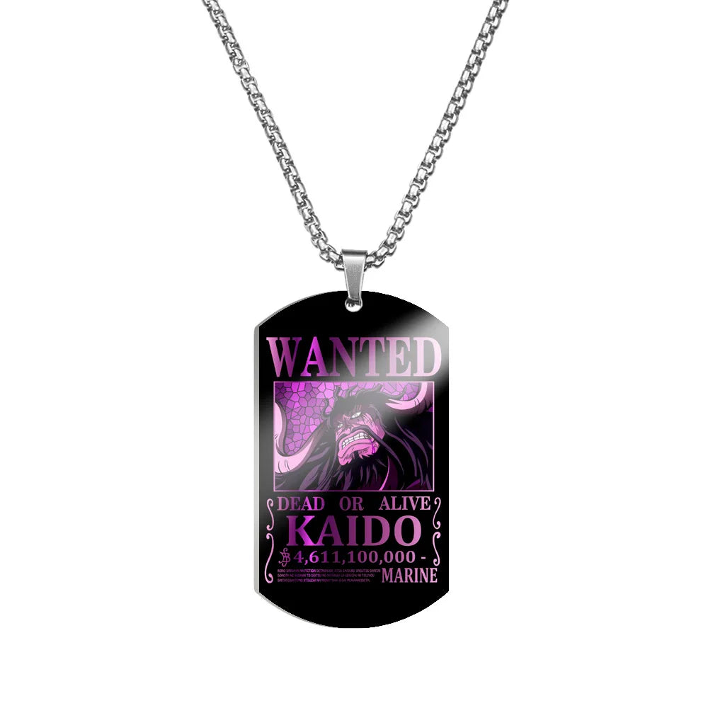 Collier One Piece Kaido Wanted