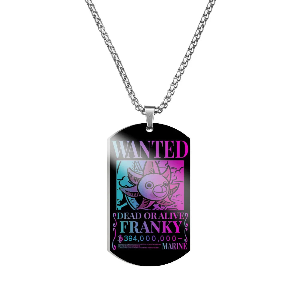 Collier One Piece Franky Wanted