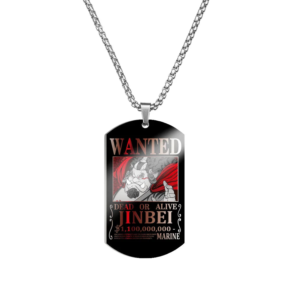 Collier One Piece Jinbei Wanted