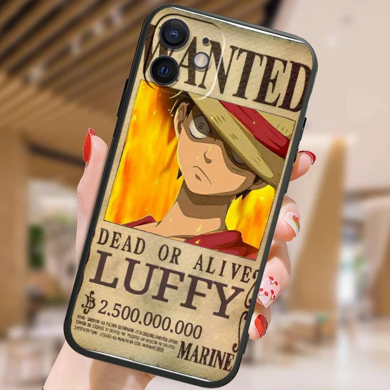 Coque iPhone One Piece Monkey D Luffy Wanted