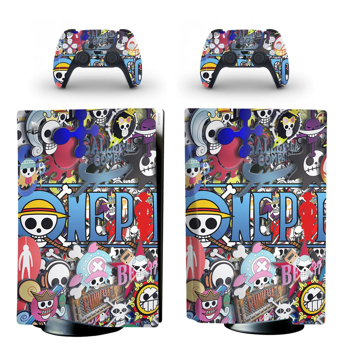 Stickers PS5 One Piece Logos Personnages