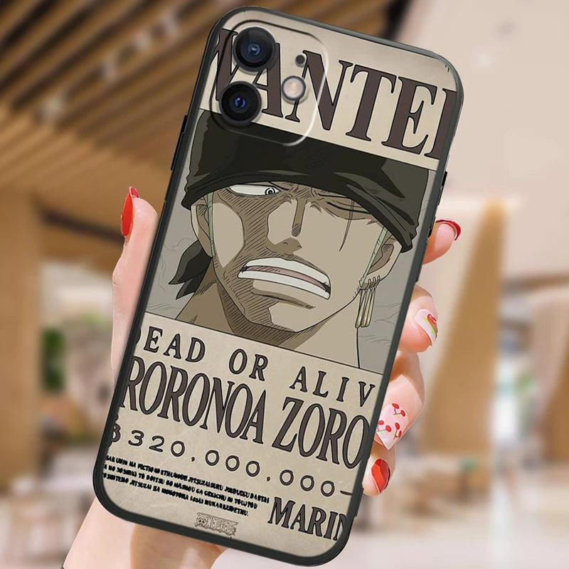Coque iPhone One Piece Zoro Wanted