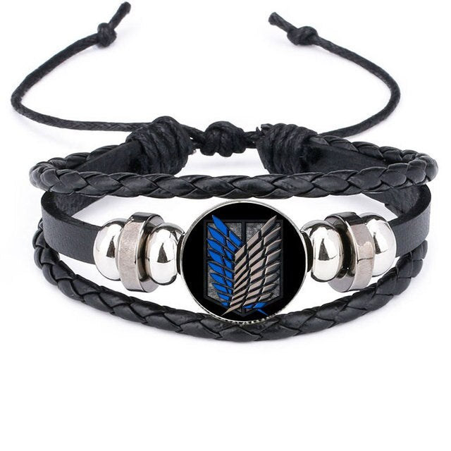 Bracelet Attaque des Titans  Symbole du Bataillon Exploration