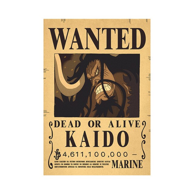 Poster One Piece Wanted Kaido