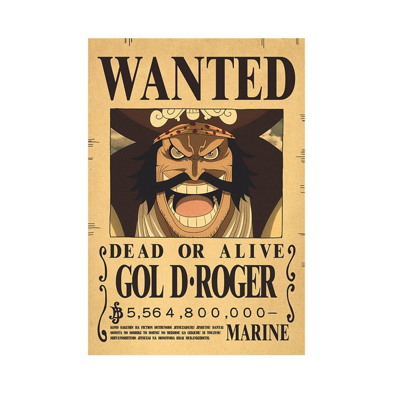 Poster One Piece Wanted Roger