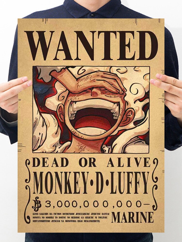 Poster Luffy Wanted 3 Milliards de Berries