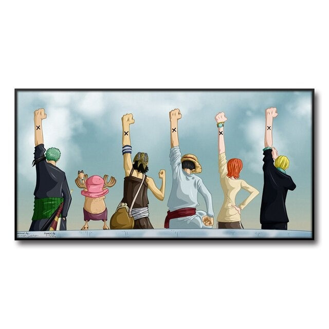 Tableau One Piece  Nakama Vers l'Horizon