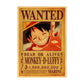 Poster One Piece Wanted  Monkey D. Luffy