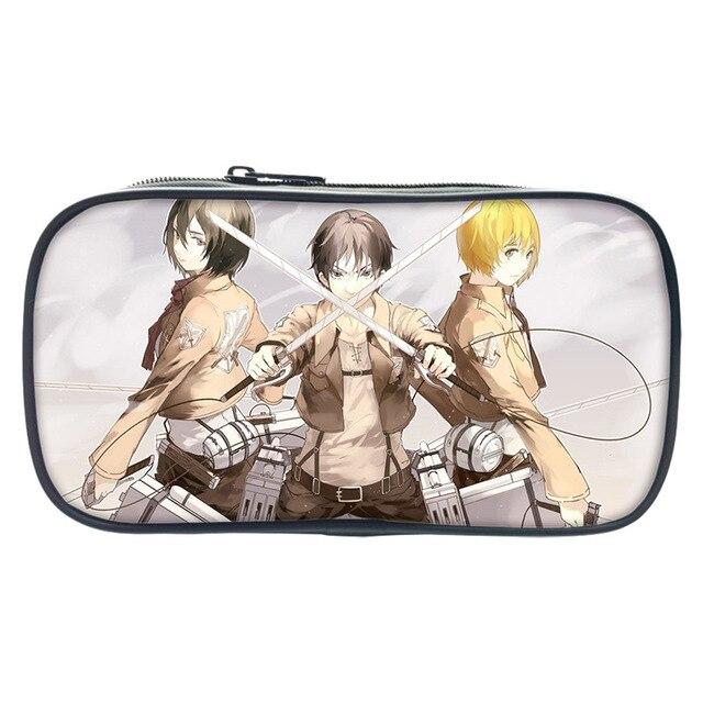 Trousse Attaque des Titans Armin, Eren et Mikasa 