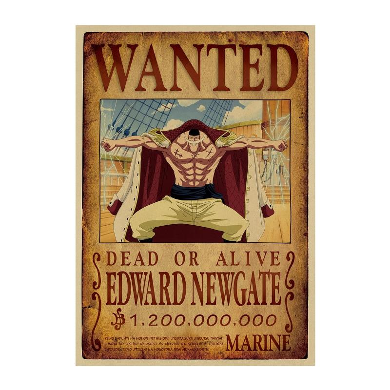 Poster Wanted Barbe Blanche One Piece