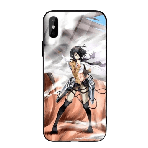 Coque iPhone Attaque des Titans Mikasa