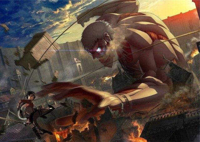 Poster Attaque des Titans  Levi et Eren