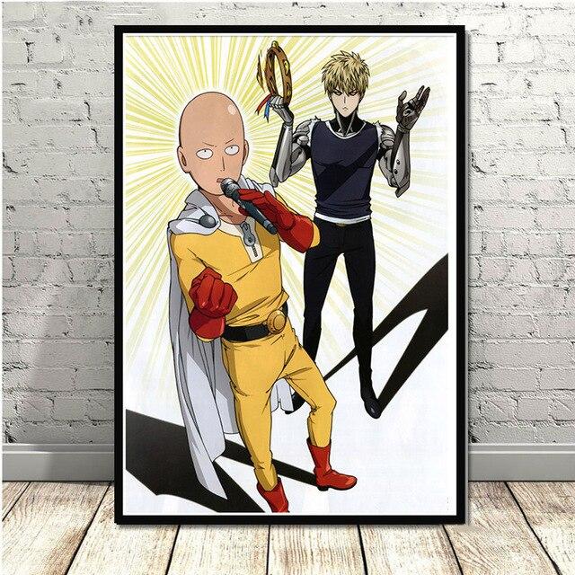 Tableau One Punch Man Genos et Saitama OPM