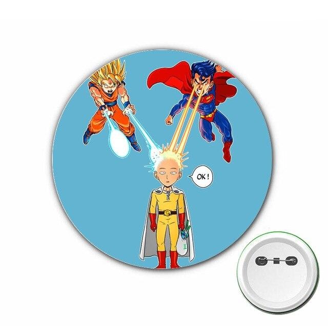 Pin's One Punch Man Saitama vs Goku et Superman