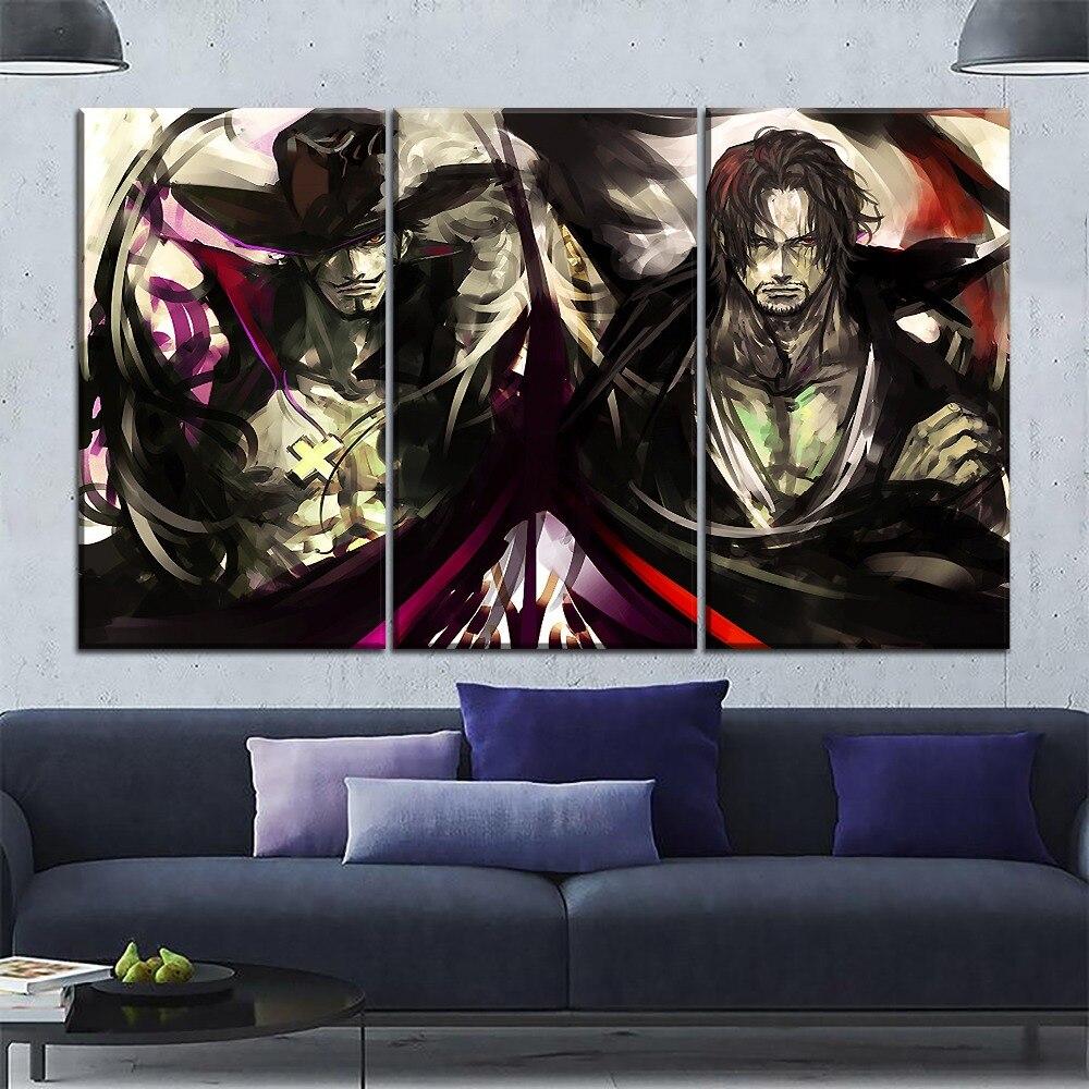 Tableau One Piece Shanks & Mihawk