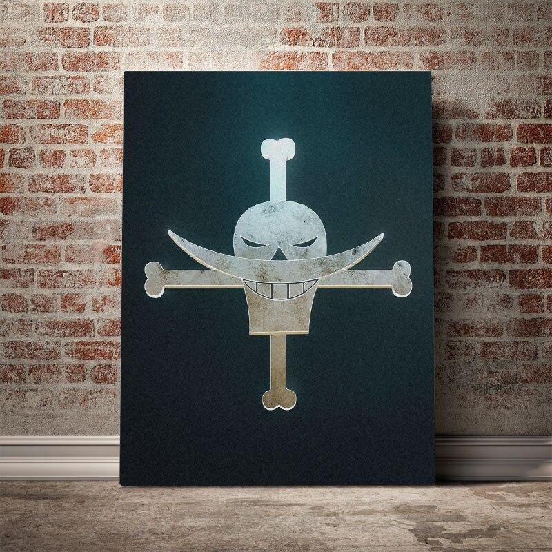 Tableau One Piece Jolly Roger de Barbe Blanche