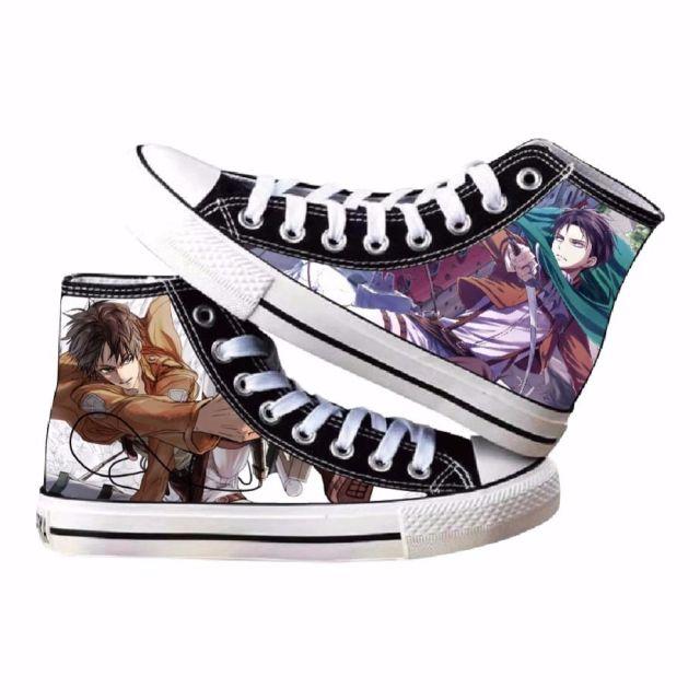 Chaussure Attaque des Titans Eren et Levi 