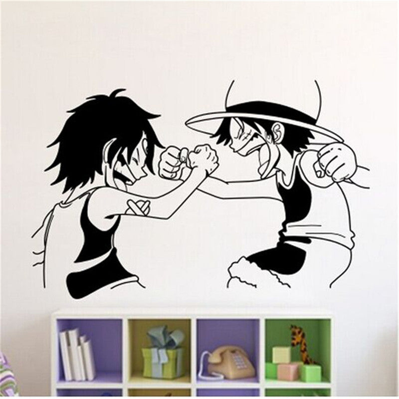 One Piece Kids Luffy &amp; Ace Wall Stickers