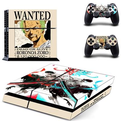 Stickers PS4 One Piece Zoro WANTED