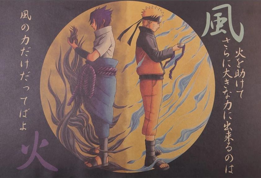 poster naruto vs sasuke