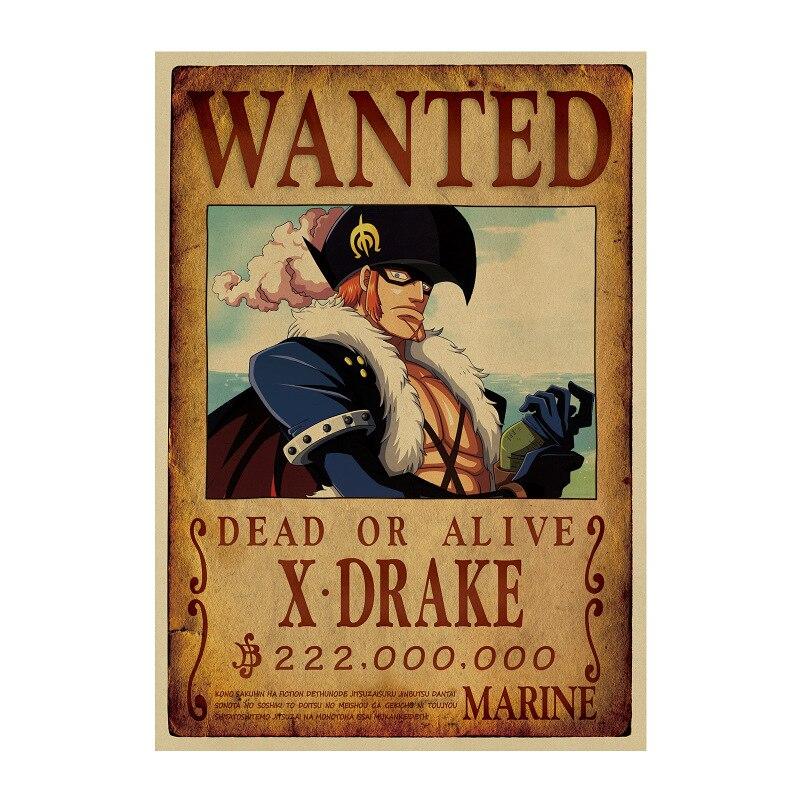 Poster Wanted X-Drake One Piece