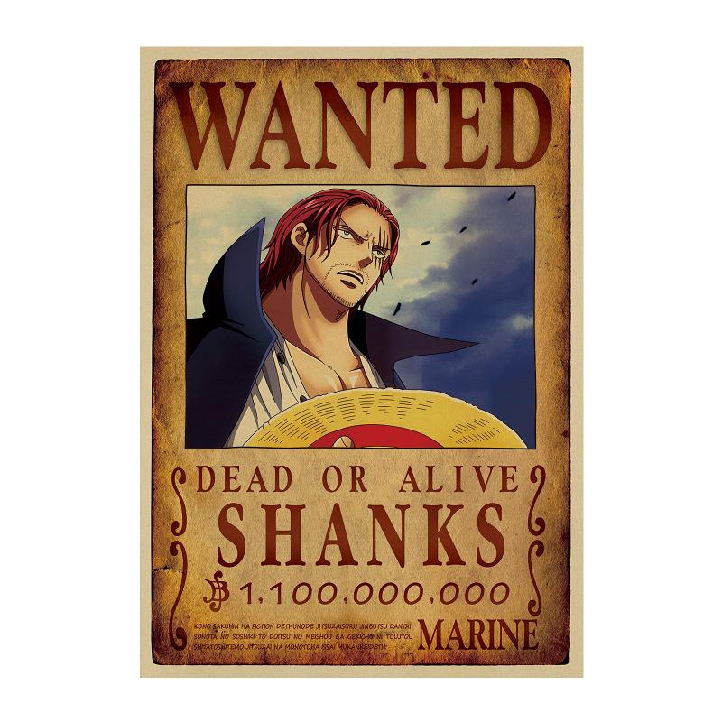 Poster Wanted Shanks One Piece