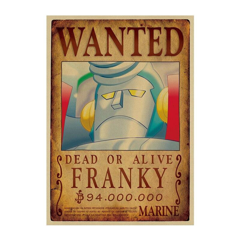 Poster Wanted Franky One Piece