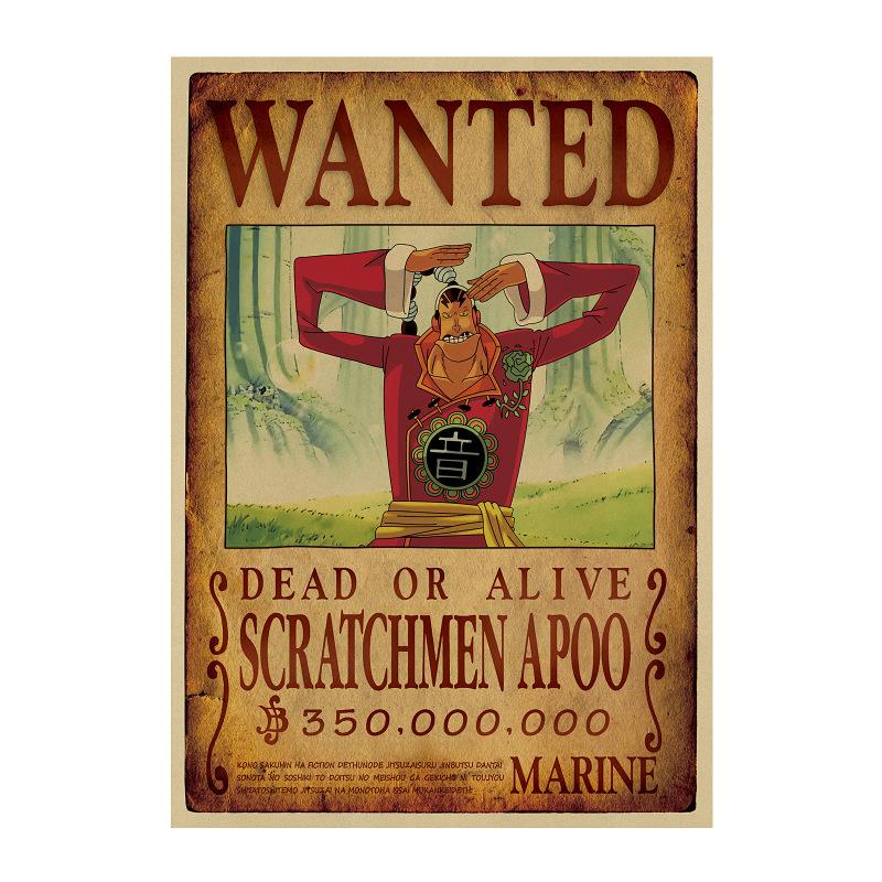 Poster Wanted Scratchmen Apoo One Piece