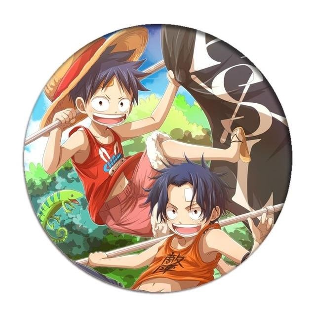 Pin's One Piece Luffy et Ace 