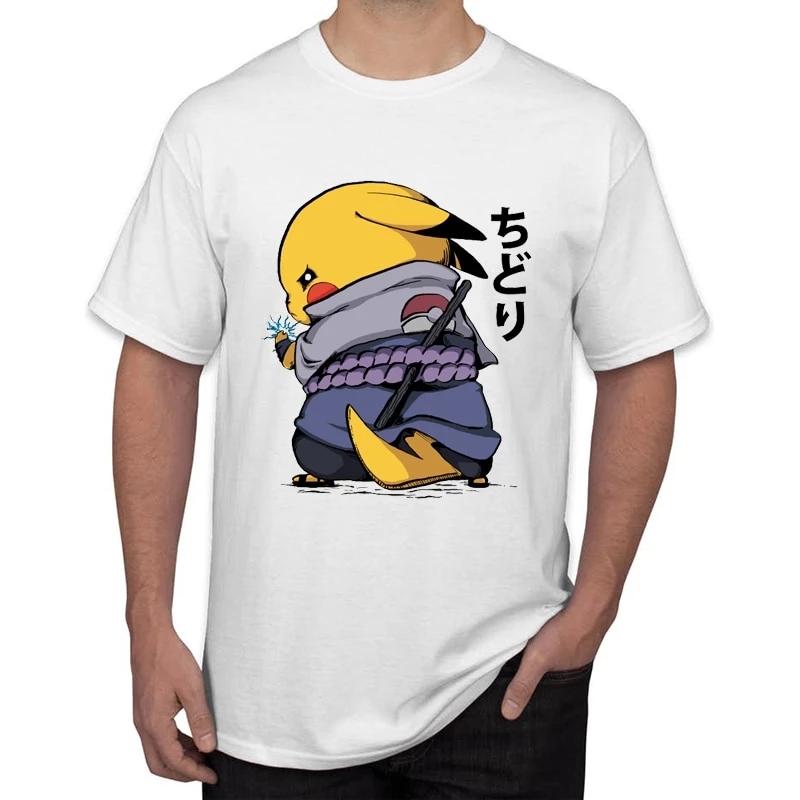 T-Shirt Sasuke Pikachu Uchiwa