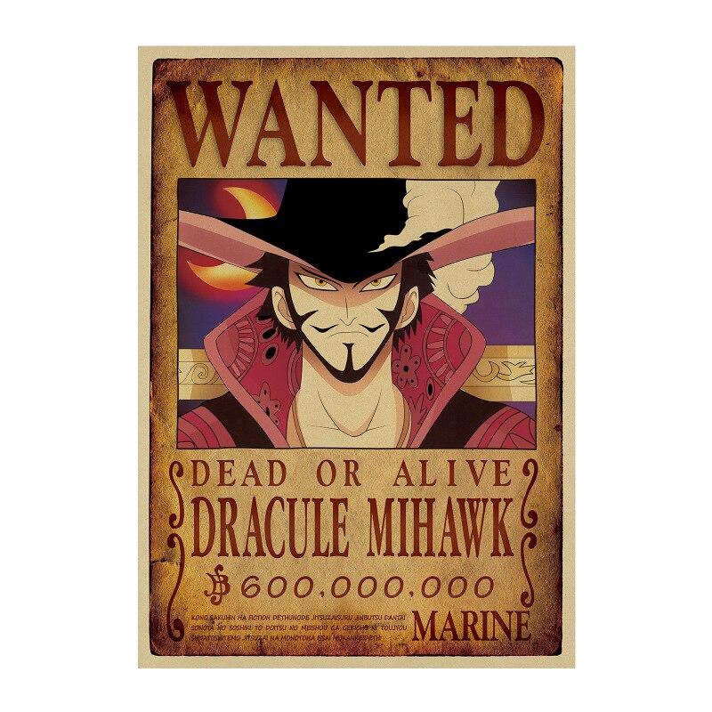 Poster Wanted Mihawk One Piece