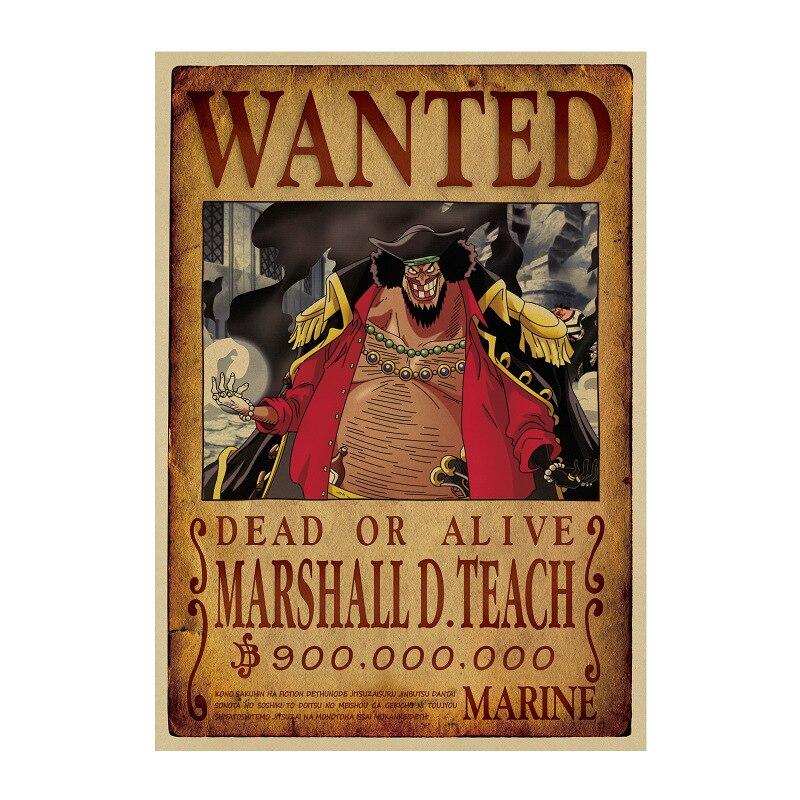 Poster Wanted Barbe Noire One Piece
