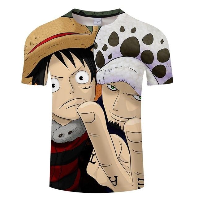 T-Shirt Trafalgar Law et Luffy