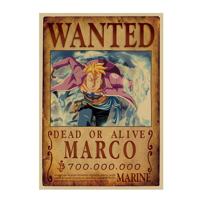 Poster Wanted Marco One Piece